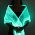 LUMISHAWL WHITE (LUMINOUS FIBER OPTIC FABRIC SHAWL)
