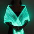 LUMISHAWL SILVER (LUMINOUS FIBER OPTIC FABRIC SHAWL)