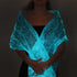 LUMISHAWL BLUE (LUMINOUS FIBER OPTIC FABRIC SHAWL)