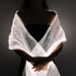 LUMISHAWL WHITE (LUMINOUS FIBER OPTIC FABRIC SHAWL)