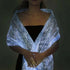 LUMISHAWL LIGHT BLUE (LUMINOUS FIBER OPTIC FABRIC SHAWL)