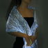 LUMISHAWL LIGHT BLUE (LUMINOUS FIBER OPTIC FABRIC SHAWL)