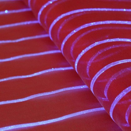 DANIELA RED FABRIC (LUMINOUS FIBER OPTIC FABRIC)