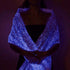 LUMISHAWL RED (LUMINOUS FIBER OPTIC FABRIC SHAWL)