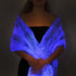 LUMISHAWL LIGHT BLUE (LUMINOUS FIBER OPTIC FABRIC SHAWL)