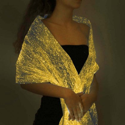LUMISHAWL BLUE (LUMINOUS FIBER OPTIC FABRIC SHAWL)