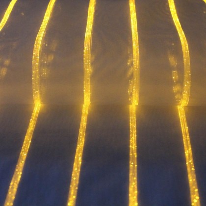 DANIELA WHITE FABRIC (LUMINOUS FIBER OPTIC FABRIC)