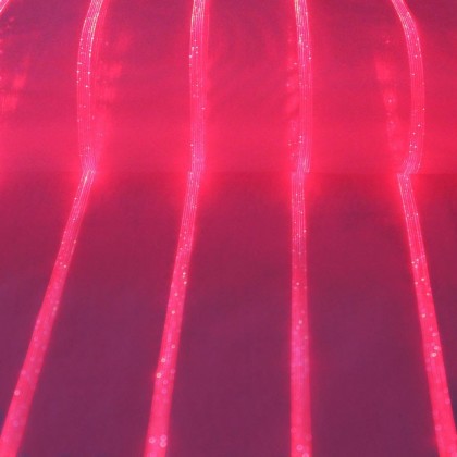 DANIELA RED FABRIC (LUMINOUS FIBER OPTIC FABRIC)