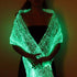 LUMISHAWL RED (LUMINOUS FIBER OPTIC FABRIC SHAWL)
