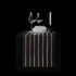 TABLE RUNNER (LUMINOUS FIBER OPTIC FABRIC) - BLACK STRIPED