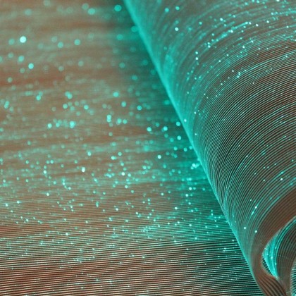 TABLE RUNNER (LUMINOUS FIBER OPTIC FABRIC) - BLACK FULLSTAR