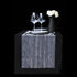 TABLE RUNNER (LUMINOUS FIBER OPTIC FABRIC) - BLACK FULLSTAR