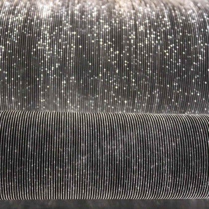 TABLE RUNNER (LUMINOUS FIBER OPTIC FABRIC) - BLACK FULLSTAR