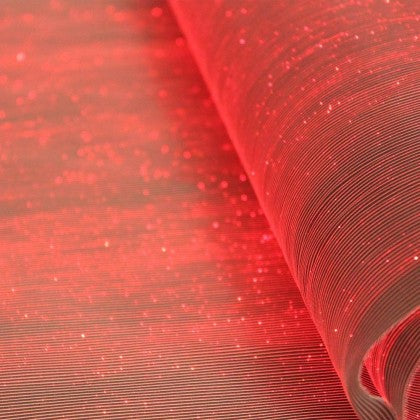 TABLE RUNNER (LUMINOUS FIBER OPTIC FABRIC) - BLACK FULLSTAR