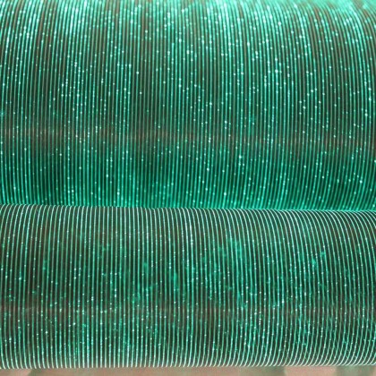 TABLE RUNNER (LUMINOUS FIBER OPTIC FABRIC) - BLACK FULLSTAR