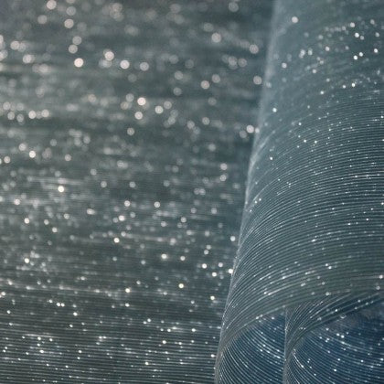 TABLE RUNNER (LUMINOUS FIBER OPTIC FABRIC) - BLUE FULLSTAR