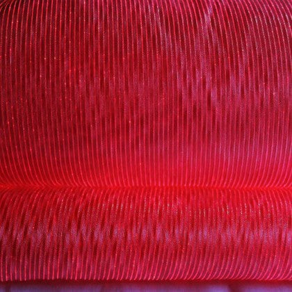 TABLE RUNNER (LUMINOUS FIBER OPTIC FABRIC) - RED FULLSTAR