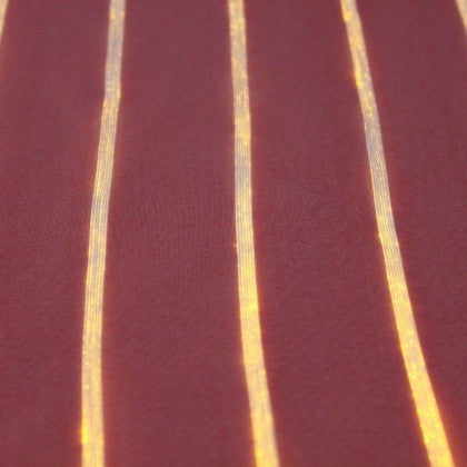 TABLE RUNNER (LUMINOUS FIBER OPTIC FABRIC) - RED STRIPED