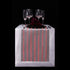 TABLE RUNNER (LUMINOUS FIBER OPTIC FABRIC) - WHITE STRIPED